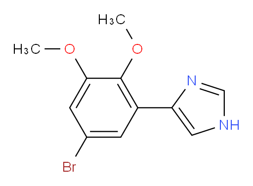 4-(5-bromo-2,3-dimethoxyphenyl)-1H-imidazole
