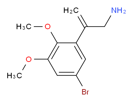 2-(5-bromo-2,3-dimethoxyphenyl)prop-2-en-1-amine
