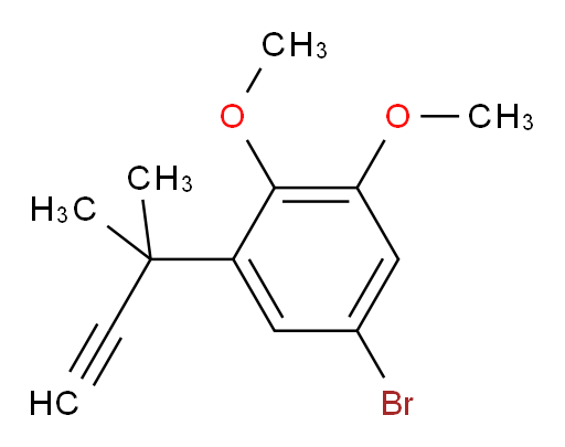 5-bromo-1,2-dimethoxy-3-(2-methylbut-3-yn-2-yl)benzene
