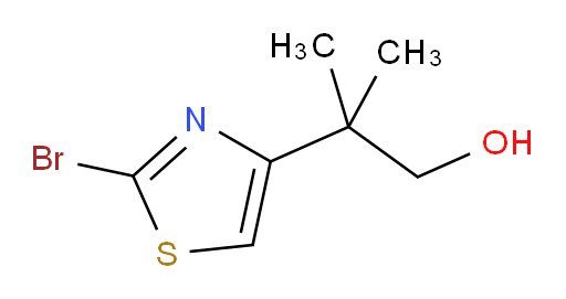 2-(2-bromo-1,3-thiazol-4-yl)-2-methylpropan-1-ol