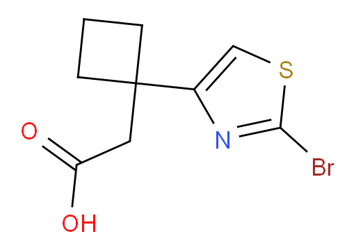 2-[1-(2-bromo-1,3-thiazol-4-yl)cyclobutyl]acetic acid