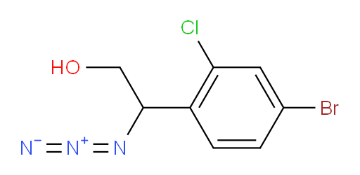 2-azido-2-(4-bromo-2-chlorophenyl)ethan-1-ol