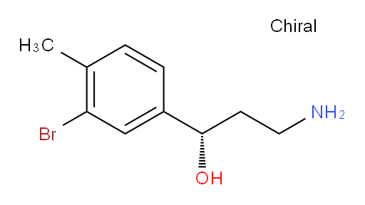 (1S)-3-amino-1-(3-bromo-4-methylphenyl)propan-1-ol