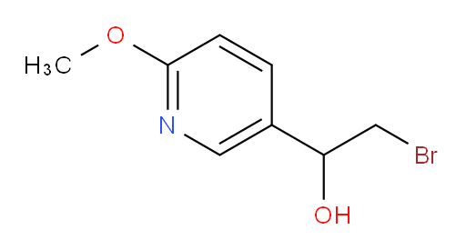 2-bromo-1-(6-methoxypyridin-3-yl)ethan-1-ol