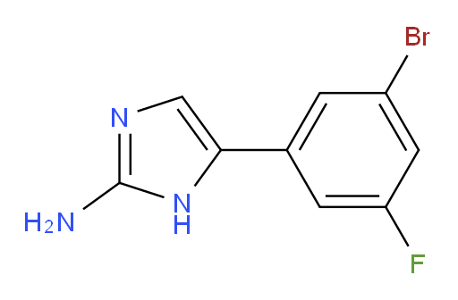 5-(3-bromo-5-fluorophenyl)-1H-imidazol-2-amine