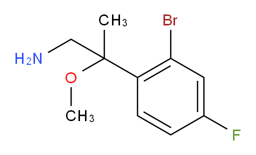 2-(2-bromo-4-fluorophenyl)-2-methoxypropan-1-amine