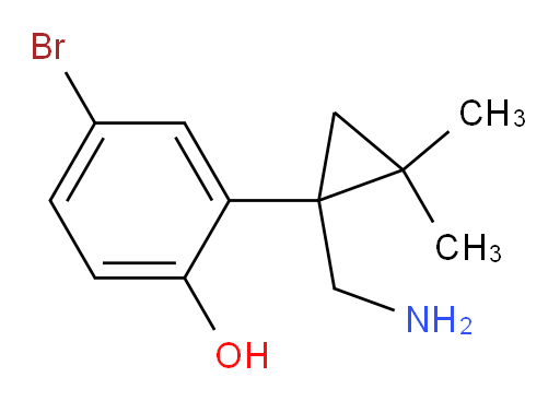 2-[1-(aminomethyl)-2,2-dimethylcyclopropyl]-4-bromophenol