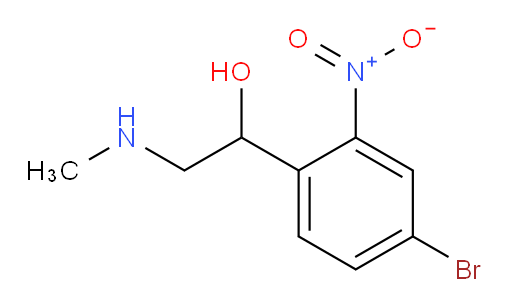 1-(4-bromo-2-nitrophenyl)-2-(methylamino)ethan-1-ol
