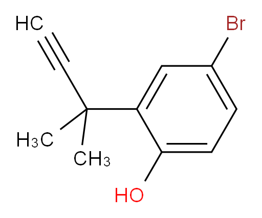 4-bromo-2-(2-methylbut-3-yn-2-yl)phenol