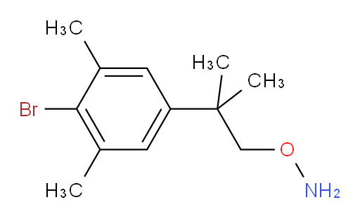 O-[2-(4-bromo-3,5-dimethylphenyl)-2-methylpropyl]hydroxylamine