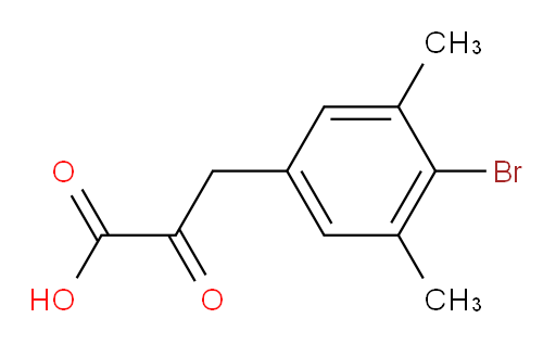 3-(4-bromo-3,5-dimethylphenyl)-2-oxopropanoic acid