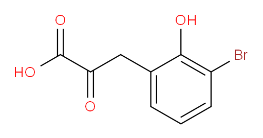 3-(3-bromo-2-hydroxyphenyl)-2-oxopropanoic acid
