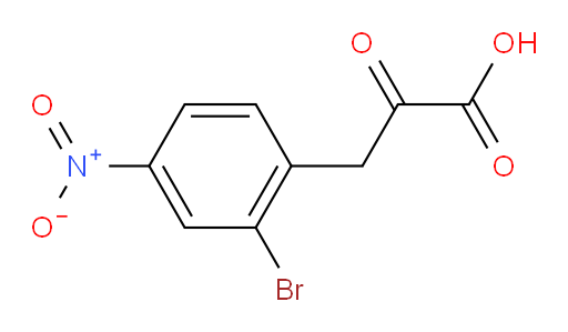 3-(2-bromo-4-nitrophenyl)-2-oxopropanoic acid
