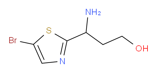 3-amino-3-(5-bromo-1,3-thiazol-2-yl)propan-1-ol