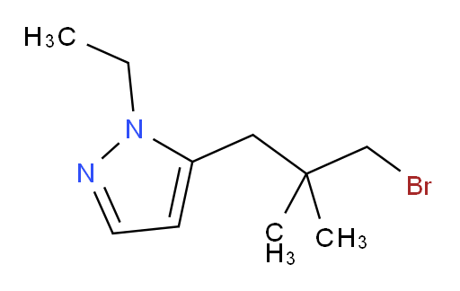 5-(3-bromo-2,2-dimethylpropyl)-1-ethyl-1H-pyrazole
