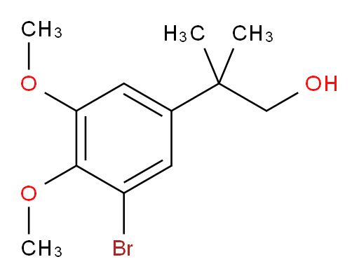 2-(3-bromo-4,5-dimethoxyphenyl)-2-methylpropan-1-ol