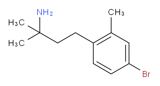 4-(4-bromo-2-methylphenyl)-2-methylbutan-2-amine