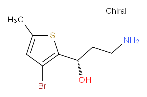 (1S)-3-amino-1-(3-bromo-5-methylthiophen-2-yl)propan-1-ol