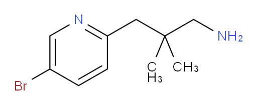 3-(5-bromopyridin-2-yl)-2,2-dimethylpropan-1-amine