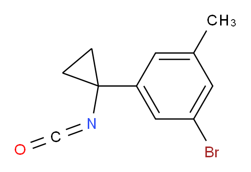 1-bromo-3-(1-isocyanatocyclopropyl)-5-methylbenzene