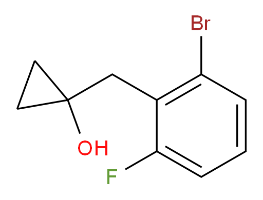 1-[(2-bromo-6-fluorophenyl)methyl]cyclopropan-1-ol