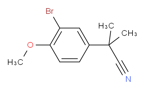 2-(3-bromo-4-methoxyphenyl)-2-methylpropanenitrile