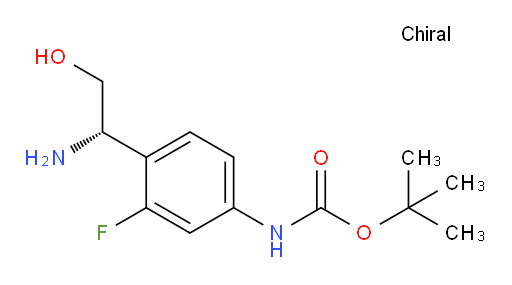 tert-butyl N-{4-[(1S)-1-amino-2-hydroxyethyl]-3-fluorophenyl}carbamate