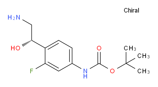 tert-butyl N-{4-[(1S)-2-amino-1-hydroxyethyl]-3-fluorophenyl}carbamate