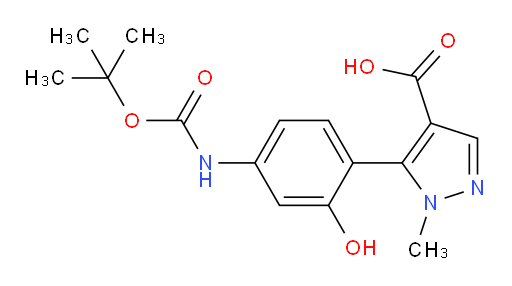 5-(4-{[(tert-butoxy)carbonyl]amino}-2-hydroxyphenyl)-1-methyl-1H-pyrazole-4-carboxylic acid