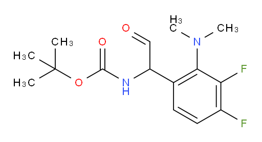 tert-butyl N-{1-[2-(dimethylamino)-3,4-difluorophenyl]-2-oxoethyl}carbamate