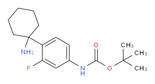 tert-butyl N-[4-(1-aminocyclohexyl)-3-fluorophenyl]carbamate