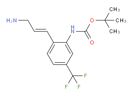 tert-butyl N-[2-(3-aminoprop-1-en-1-yl)-5-(trifluoromethyl)phenyl]carbamate