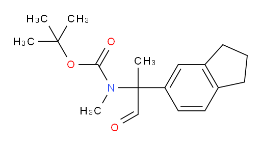 tert-butyl N-[2-(2,3-dihydro-1H-inden-5-yl)-1-oxopropan-2-yl]-N-methylcarbamate