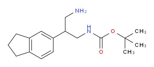 tert-butyl N-[3-amino-2-(2,3-dihydro-1H-inden-5-yl)propyl]carbamate