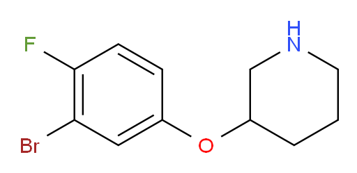 3-(3-bromo-4-fluorophenoxy)piperidine