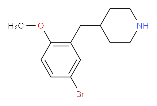 4-[(5-bromo-2-methoxyphenyl)methyl]piperidine