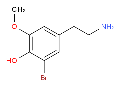 4-(2-aminoethyl)-2-bromo-6-methoxyphenol