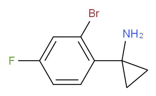 1-(2-bromo-4-fluorophenyl)cyclopropan-1-amine