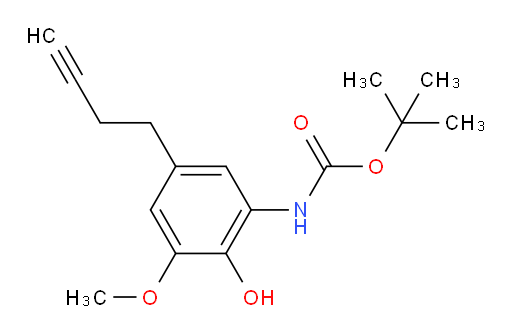 tert-butyl N-[5-(but-3-yn-1-yl)-2-hydroxy-3-methoxyphenyl]carbamate