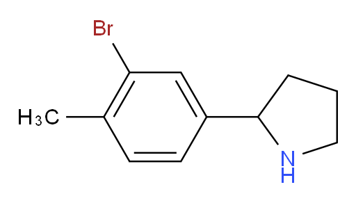 2-(3-bromo-4-methylphenyl)pyrrolidine