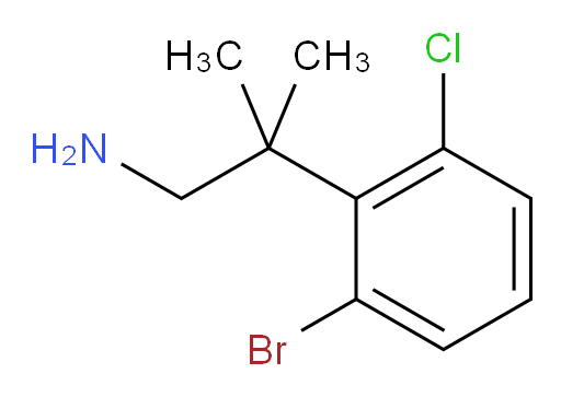 2-(2-bromo-6-chlorophenyl)-2-methylpropan-1-amine