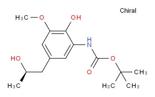 tert-butyl N-{2-hydroxy-5-[(2R)-2-hydroxypropyl]-3-methoxyphenyl}carbamate