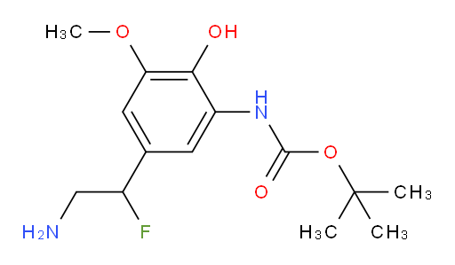 tert-butyl N-[5-(2-amino-1-fluoroethyl)-2-hydroxy-3-methoxyphenyl]carbamate