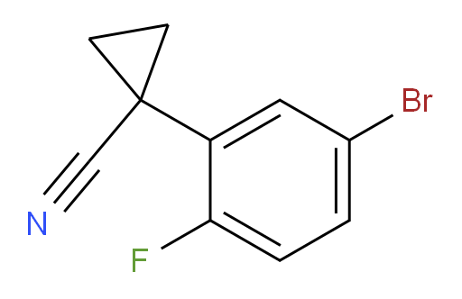 1-(5-bromo-2-fluorophenyl)cyclopropane-1-carbonitrile