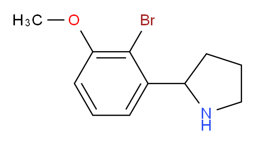 2-(2-bromo-3-methoxyphenyl)pyrrolidine