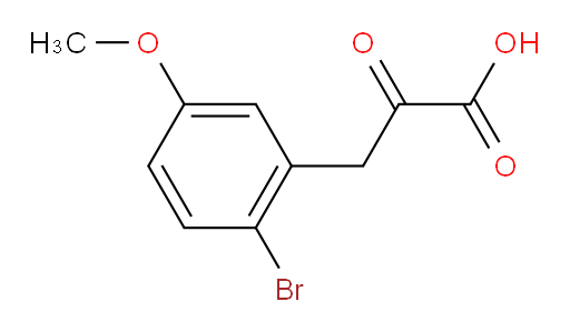 3-(2-bromo-5-methoxyphenyl)-2-oxopropanoic acid