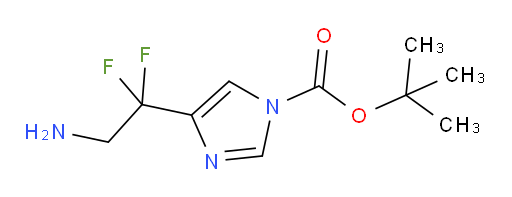 tert-butyl 4-(2-amino-1,1-difluoroethyl)-1H-imidazole-1-carboxylate