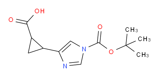 2-{1-[(tert-butoxy)carbonyl]-1H-imidazol-4-yl}cyclopropane-1-carboxylic acid