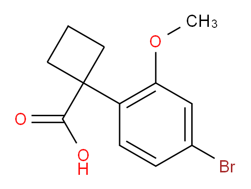 1-(4-bromo-2-methoxyphenyl)cyclobutane-1-carboxylic acid