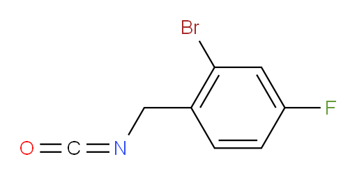 2-bromo-4-fluoro-1-(isocyanatomethyl)benzene